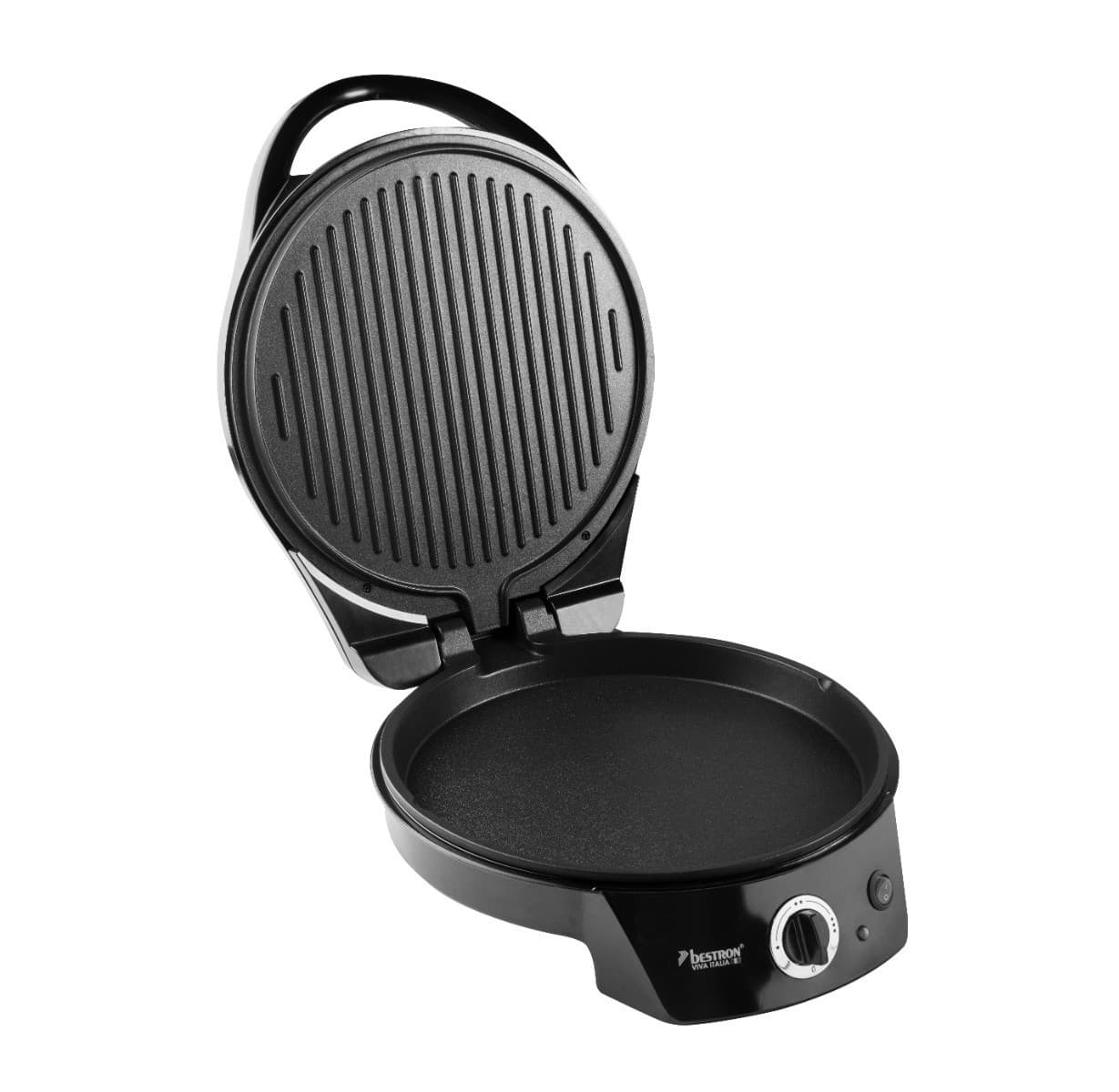 Elektrischer Pizzaofen Pizza Maker mit Ober-/Unterhitze Tischgrill 230°C 27cm - Detailansicht