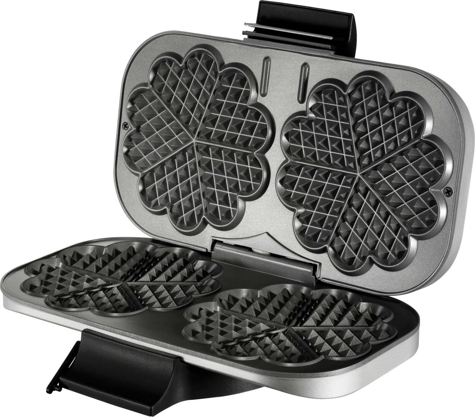 Unold Doppel Waffeleisen Waffelautomat Waffelmaker Doppelwaffeleisen 2 Herzform - Detailansicht