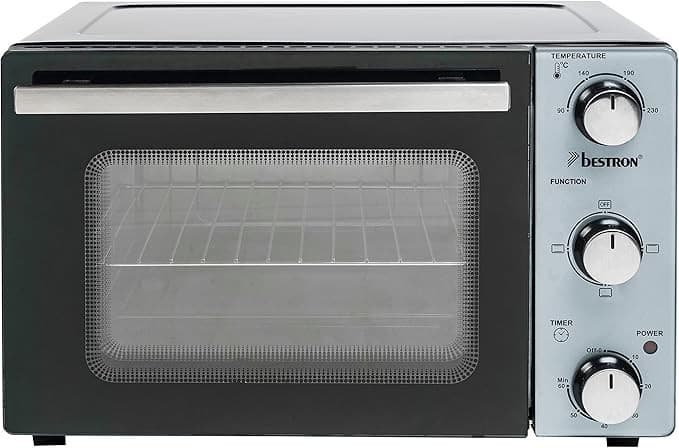 Bestron Backofen Pizzaofen Miniofen Ofen Oberhitze Unterhitze Timer 20L 1300W