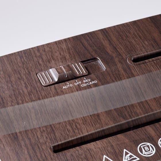 Aktenvernichter Shredder CD DVD Aufsatz Papierschredder Schredder Reißwolf 11L - Detailansicht