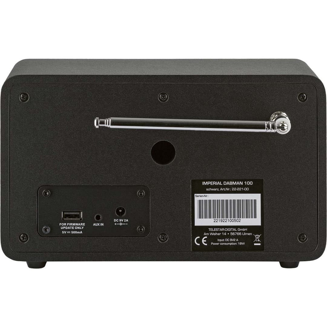 Imperial DABMAN 100 Radio mit Wecker DAB UKW Küchenradio Digitalradio Retro LCD - Detailansicht