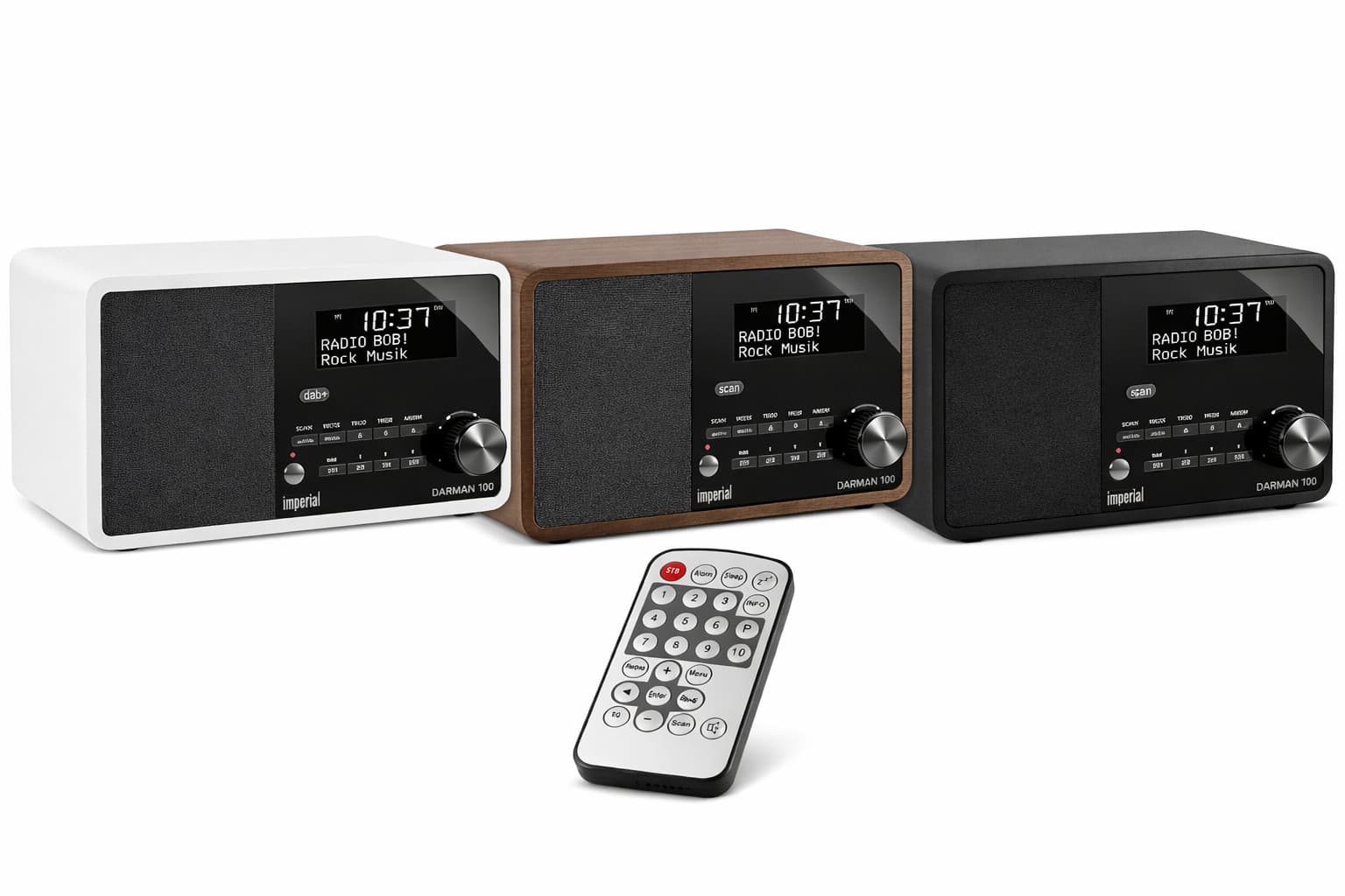 Imperial DABMAN 100 Radio mit Wecker DAB UKW Küchenradio Digitalradio Retro LCD