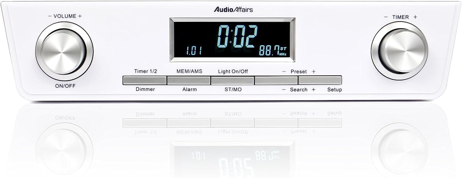 Audioaffairs Küchenradio Unterbauradio Unterbau Digital Werkstatt Radio FM Tuner - Detailansicht