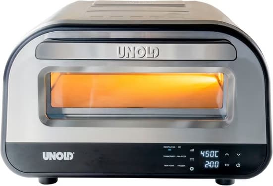 UNOLD 68816 Pizzaofen Luigi elektrischer Ofen Miniofen Backofen Pizzastein 450°C