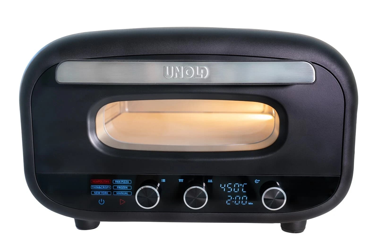 UNOLD 68805 Don Alfredo Pizzaofen elektrischer Ofen Miniofen Pizzastein 450°C - Detailansicht