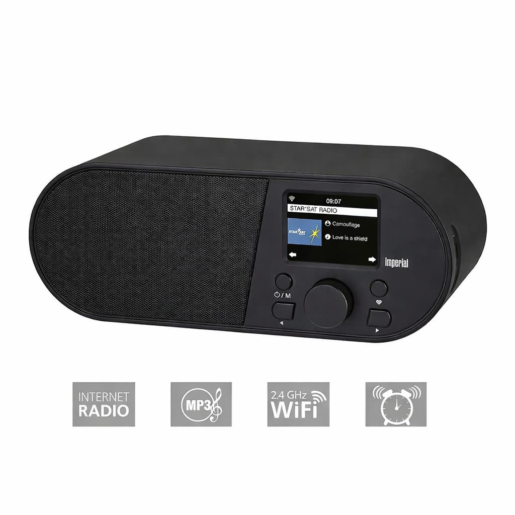 Imperial i105 Internetradio WLAN Digitalradio Tischradio Radiowecker Webradio