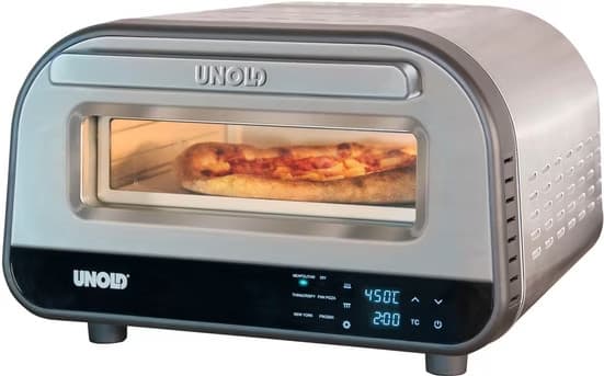 UNOLD 68816 Pizzaofen Luigi elektrischer Ofen Miniofen Backofen Pizzastein 450°C - Detailansicht